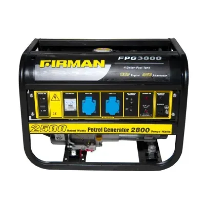 موتور برق 2.8 کیلو وات بنزینی FIRMAN مدل FPG3800 موتور برق 2.8 کیلو وات بنزینی FIRMAN مدل FPG3800