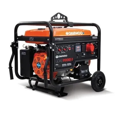 موتور برق 6.5 کیلو واتی بنزینی DAEWOO مدل GDA9100XE، سه فاز موتور برق 6.5 کیلو واتی بنزینی DAEWOO مدل GDA9100XE، سه فاز
